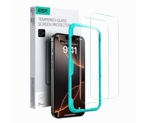 ESR 2-pack Tempered Glass Screen Protector for Apple iPhone 16 - Clear