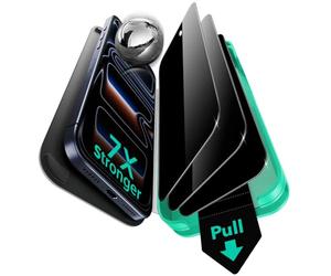 ESR 3 Pack for iPhone 17 Pro Max Privacy Screen Protector, Armorite | 7X Impact Absorption, 9H+ Tempered Glass, Anti-Spy, Easy One-Pull Installation, UltraFit Tray, Full-Coverage Protection