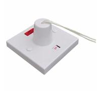 ESR 45 Amp Double Pole Ceiling Pullcord Switch with Neon Indicator