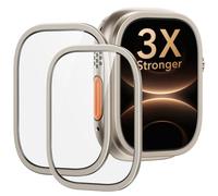 ESR Accessory Glass by Corning™ for Apple Watch Ultra 4/3/2/1, Titanium | 2 Pack 49 mm Premium Screen Protectors. Military-Grade Ultimate Drop Protection. Bubble & Dust Free