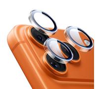 ESR Camera Lens Protectors for iPhone 17 Pro Max/17 Pro/16 Pro Max/16 Pro/15 Pro Max/15 Pro/14 Pro Max/14 Pro, Tough HD Individual Tempered Glass Protectors, Scratch Resistant, Armorite, 1 Pack, Clear