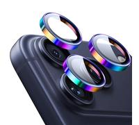 ESR Camera Lens Protectors for iPhone 17 Pro Max/17 Pro/16 Pro Max/16 Pro/15 ProMax/15Pro/14 ProMax/14Pro, Tough HD Individual Tempered Glass Protectors, Scratch Resistant, Armorite, 1 Pack, Chromatic