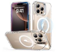 ESR Classic Hybrid for iPhone 16 Pro Case with Flex Stand, Clear | Long-Lasting Anti-Yellowing, Camera Kickstand, Compatible with MagSafe, 3X Military-Grade Protection