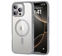 ESR Classic Hybrid for iPhone 16 Pro Max Case, Clear Grey | Long-Lasting Anti-Yellowing, Ultra-Thin, Compatible with MagSafe, 3X Military-Grade Protection