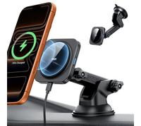 ESR for 15W MagSafe Car Mount Charger, Dashboard/Windshield Suction Cup Wireless MagSafe Car Charger for iPhone 17e Air 17 Pro Max 16 15 14 Plus 13 12 Mini, Galaxy S25/S26 Series, Fast Charging