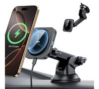 ESR for 15W MagSafe Car Mount Charger, Dashboard/Windshield Wireless MagSafe Car Charger, Magnetic Car Phone Holder Mount for iPhone 16 15 Pro Max 14 13 12, Galaxy S25, MagSafe Accessory, Fast Charge