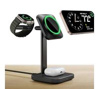 ESR for 3-in-1 MagSafe Charger Stand, Charging Station for Phone, AirPods | Certified Apple Watch Charger & 15W MagSafe Stand for iPhone, Wireless Charger for iPhone 18 Pro/Duo/17-12, Black