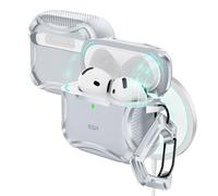 ESR for AirPods 4 Case, Compatible with AirPods 4th Generation Case (2024), Compatible with MagSafe, Powerful Drop Protection, Magnetic Lid, Cyber Series, Gray