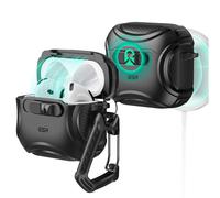 ESR for AirPods 4 Case, Compatible with AirPods 4th Generation Case (2024) (USB-C), Compatible with Magsafe, Drop-Proof Lock, Easy Open, Cyber Series, Black