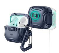 ESR for AirPods 4 Case, Compatible with AirPods 4th Generation Case (2024) (USB-C), Compatible with Magsafe, Drop-Proof Lock, Easy Open, Cyber Series, Blue