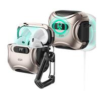 ESR for AirPods 4 Case, Compatible with AirPods 4th Generation Case (2024) (USB-C), Compatible with Magsafe, Drop-Proof Lock, Easy Open, Cyber Series, Desert Titanium