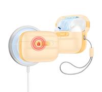 ESR for AirPods Pro 2 Case (2023/2022/2019, 2nd/1st Gen), Compatible with Airpods Pro 2 (USB-C/Lightning Cable), MagSafe Ready, Magnetic Lid Lock, Full Drop Protection Cover with Lanyard, Yellow