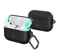 ESR for AirPods Pro 2 Case (2023/2022/2019), Compatible with AirPods Pro 2/1 Case (USB-C/Lightning Cable), Magnetic Locking Lid, Full Drop Protection, Slim and Lightweight, Cloud Series, Black