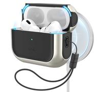 ESR for AirPods Pro 2 Case, Compatible with Airpods Pro Case 2nd / 1st Generation (2023/2022/2019), Compatible with MagSafe, Full Drop Protection Cover with Lanyard, Titanium