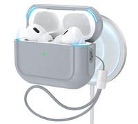 ESR for AirPods Pro 2 Case, Compatible with MagSafe, Gray | Compatible with Airpods Pro 2/1 Case(2023/2022/2019), Full Drop Protection Cover with Lanyard, Orbit Hybrid Series