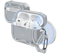 ESR for AirPods Pro 3 Case (2025), Compatible with Airpods Pro 3 (USB-C Cable), Magnetic Lid, MagSafe Ready, Powerful Drop Protection, Cyber Series, Gray