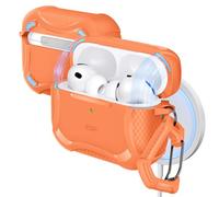 ESR for AirPods Pro 3 Case (2025), Compatible with Airpods Pro 3 (USB-C Cable), Magnetic Lid, MagSafe Ready, Powerful Drop Protection, Cyber Series, Orange