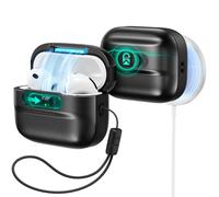 ESR for AirPods Pro 3 Case (2025), Compatible with AirPods Pro 3 (USB-C Cable), MagSafe Ready, Magnetic Lid Lock, Full Drop Protection Cover with Lanyard, Black