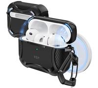ESR for AirPods Pro 3 Case (2025), Compatible with MagSafe, Black | Compatible with AirPods Pro 3rd Generation (USB-C Cable), Magnetic Lid, Powerful Drop Protection, Cyber Tough Series