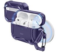 ESR for AirPods Pro 3 Case (2025), Compatible with MagSafe, Purple | Compatible with AirPods Pro 3rd Generation (USB-C Cable), Magnetic Lid, Powerful Drop Protection, Cyber Tough Series