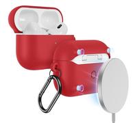 ESR for AirPods Pro Case (2023/2022/2019, 2nd/1st Gen), Compatible with AirPods Pro 2nd Generation Case (USB-C/Lightning Cable), Compatible with MagSafe, Full Drop Protection, Cloud Series, Red