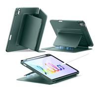 ESR for iPad (A16) 11th Generation Case, iPad 11th/10th Gen Case (2025/2022), Vertical Stand Cover, Multi Stand Angles, Ultra-Stable Cover with Pencil Holder, Flip Magnetic Series, Midnight Green