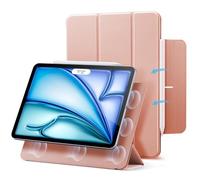 ESR for iPad Air 11 Inch Case M3/M2 (2025/2024), iPad Air 5th/4th Gen Case (2022/2020), Powerful Magnetic Attachment, Slim Trifold Stand, Supports Pencil Pro and USB-C, Durable Protection, Rose Gold