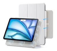 ESR for iPad Air 11 Inch Case M3/M2 (2025/2024), iPad Air 5th/4th Gen Case (2022/2020), Powerful Magnetic Attachment, Slim Trifold Stand, Supports Pencil Pro and USB-C, Durable Protection, White