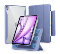 ESR for iPad Air 13 Inch Case M4/M3/M2 (2026/2025/2024) Case with Pencil Holder, Removable Magnetic Cover, Vertical Stand, Fully Supports Apple Pencil Pro and Pencil, Rebound 360 Series, Lavender