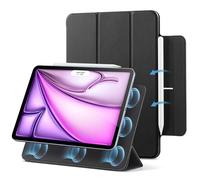 ESR for iPad Air 13 Inch Case M4/M3/M2 (2026/2025/2024), iPad Pro 12.9 (2022/2021/2020), Powerful Magnetic Stand, Slim Trifold Stand Case, Supports Pencil Pro and Pencil (USB-C), Rebound Series, Black