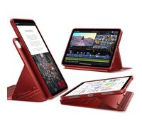 ESR for iPad Air 13 inch Case M4/M3/M2(2026/2025/2024), Rotating Case with Removable Magnetic Cover, Adjustable Portrait/Landscape Stand with Raised Screen View, 9 Standing Angles, Shift Series, Red