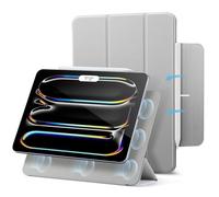 ESR for iPad Pro 11 inch Case M5/M4 (2025/2024), Powerful Magnetic Attachment, Slim Trifold Stand Case, Supports Pencil Pro and Pencil (USB-C), Durable Protection, Rebound Series, Grey
