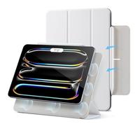 ESR for iPad Pro 11 inch Case M5/M4 (2025/2024), Powerful Magnetic Attachment, Slim Trifold Stand Case, Supports Pencil Pro and Pencil (USB-C), Durable Protection, Rebound Series, White
