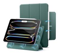 ESR for iPad Pro 11 inch Case M5/M4 (2025/2024), Powerful Magnetic Attachment, Slim Trifold Stand Case, Supports Pencil Pro and Pencil (USB-C), Durable Protection, Rebound Series, Green