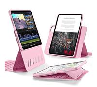 ESR for iPad Pro 11 inch Case M5/M4 (2025/2024), Rotating Case with Removable Magnetic Cover, Adjustable Portrait/Landscape Stand, 9 Standing Angles, Shift Series, Pink