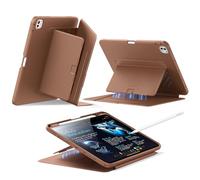 ESR for iPad Pro 11 Inch Case M5/M4 (2025/2024), Vertical Stand Cover, Multi Stand Angles, Ultra-Stable Case for iPad Pro 11 (2025/2024) with Pencil Holder, Flip Magnetic Series, Brown