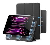ESR for iPad Pro 12.9 Case (2022/2021/2020, 6th/5th/4th Gen), iPad Air 13 inch Case 2025/2024, Convenient Magnetic Attachment, 2-Way Stand, Full Pencil 2 Support, Rebound Magnetic Cover, Black