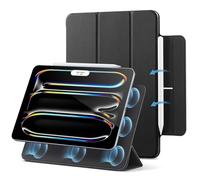 ESR for iPad Pro 13 inch Case (2024), Powerful Magnetic Attachment, Slim Trifold Stand Case, Supports Apple Pencil Pro and Pencil (USB-C), Auto Wake/Sleep, Durable Protection, Rebound Series, Black