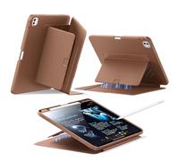 ESR for iPad Pro 13 inch Case M5/M4 (2025/2024), Vertical Stand Cover, Multi Stand Angles, Ultra-Stable Case for iPad Pro 13 (2025/2024) with Pencil Holder, Flip Magnetic Series, Brown
