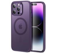 ESR for iPhone 14 Pro, Translucent Matte Case with Screen Protector, Compatible with MagSafe, Military-Grade Protection, Classic Series, Frosted Purple