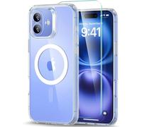 ESR for iPhone 16 Plus Case 4-in-1 Set, for MagSafe, Clear | with Screen Protector, Military-Grade Drop Protection, Translucent Matte Case