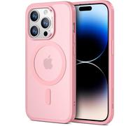ESR for iPhone 16 Pro Case 4-in-1 Set, for MagSafe, Frosted Pink | with Screen Protector, Military-Grade Drop Protection, Translucent Matte Case
