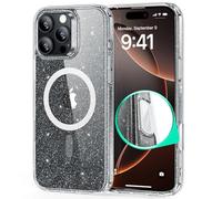 ESR for iPhone 16 Pro Max Case, Compatible with MagSafe, Shockproof Military-Grade Protection, Magnetic Phone Case for iPhone 16 Pro Max, Classic Hybrid Case (HaloLock), Clear Shimmer