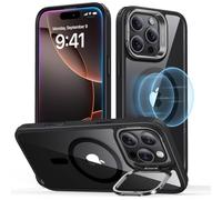 ESR for iPhone 16 Pro Max Case Flex Stand, for MagSafe, Clear Black | Camera Control, Anti-Yellowing, 3X Military-Grade Drop Protection, Magnetic Phone Case, Shockproof Air Guard Corners