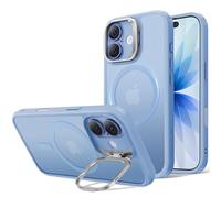 ESR for iPhone 17 Case, Compatible with MagSafe, Military-Grade Protective Case for iPhone 17,Built-in Stash Stand Phone Case, Scratch-Resistant Back Cover, Classic Series, Frosted Light Blue