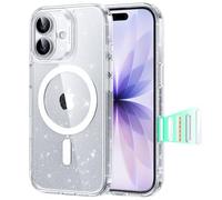 ESR for iPhone 17 Case, Military-Grade Drop Protection, Shock-Absorbing Air Guard Corners, Camera Control Cover, Compatible with MagSafe Accessories, Hybrid Series, Clear Shimmer