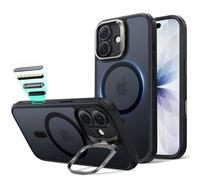 ESR for iPhone 17 Case, with Military-Grade Drop Protection, Stash Stand, Camera Control Cover, Compatible with MagSafe Accessories, Classic Hybrid Series, Frosted Black