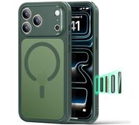 ESR for iPhone 17 Pro Case, Camera Control, Compatible with MagSafe, Shockproof Military-Grade Protection, Magnetic Phone Case for iPhone 17 Pro, Classic Hybrid Case, Frosted Green