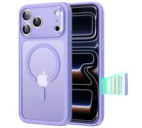 ESR for iPhone 17 Pro Case, Military-Grade Drop Protection, Shock-Absorbing Air Guard Corners, Camera Control Cover, Compatible with MagSafe Accessories, Hybrid Series, Frosted Purple
