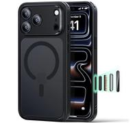 ESR for iPhone 17 Pro Case, Military-Grade Drop Protection, Shock-Absorbing Air Guard Corners, Camera Control Cover, Compatible with MagSafe Accessories, Hybrid Series, Frosted Black